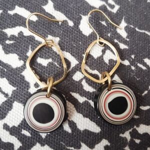 Handmade Black 'Slice' Earrings